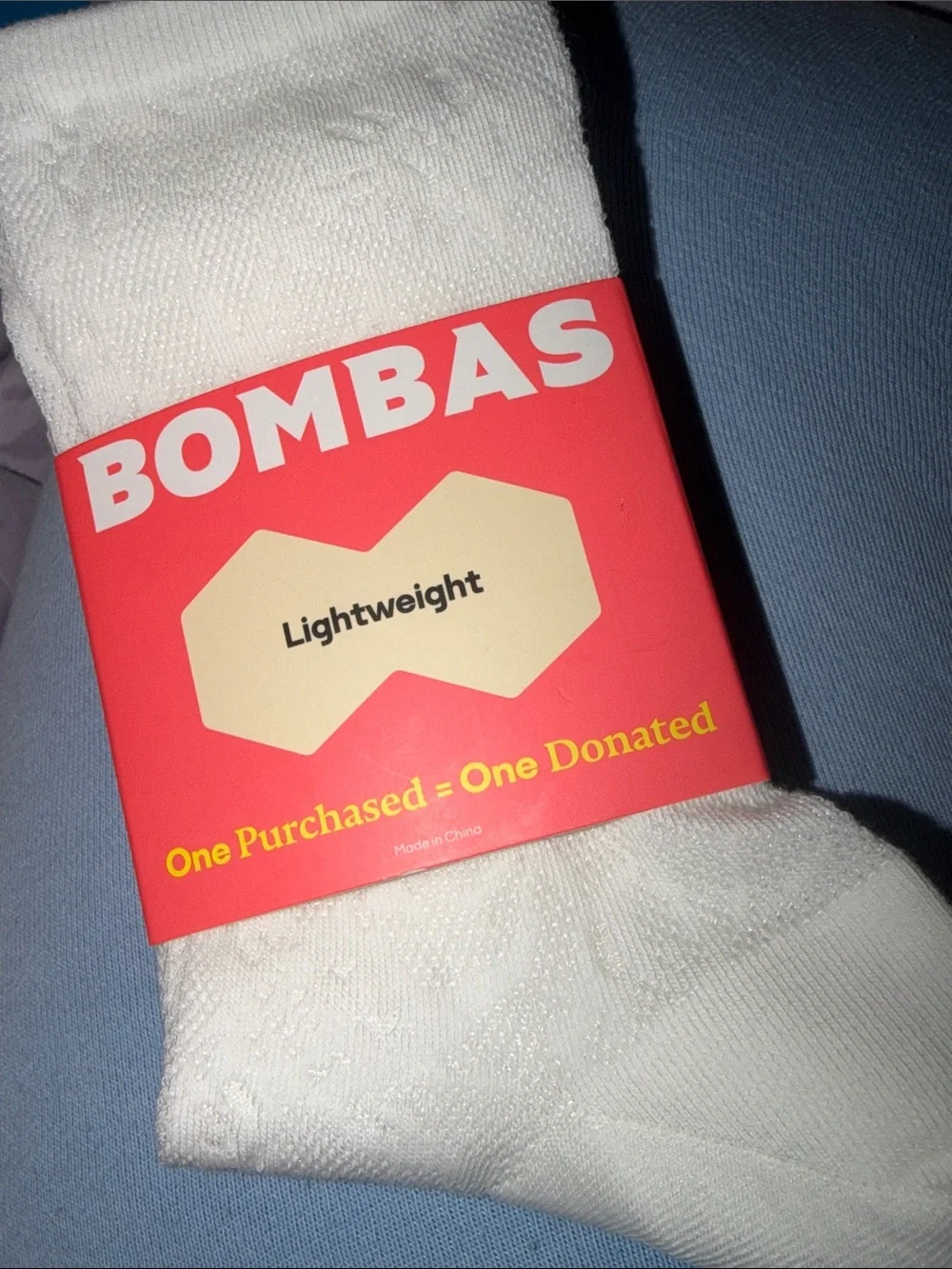 NWT Bombas Women’s Floral Lace Half Calf Socks in soft white size medium